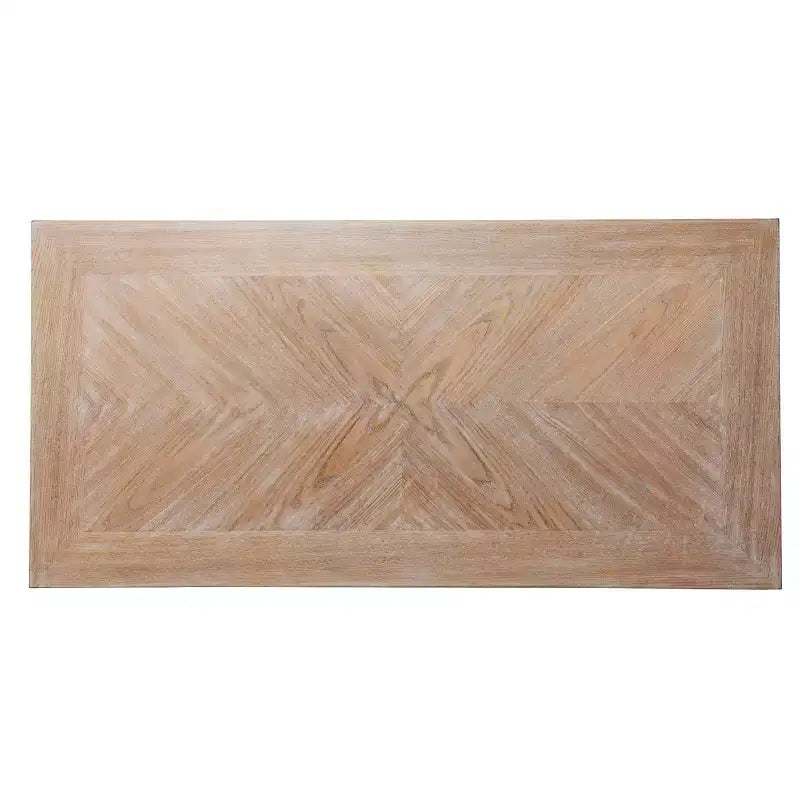 Bureau bicolore, naturel/blanc, simple, avec tiroir