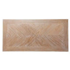 Bureau bicolore, naturel/blanc, simple, avec tiroir