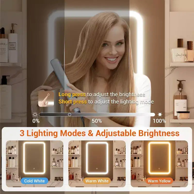 Coiffeuse noire/blanc marbré avec miroir, lumières et station de charge – 1 personne