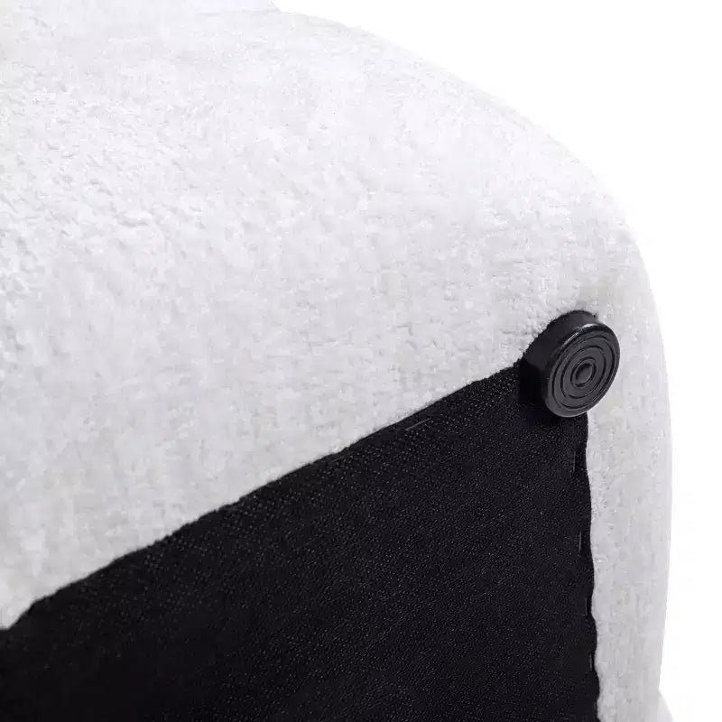 Ottoman carré capitonné en velours gris, une place