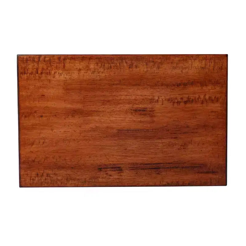 Tables gigognes en C marron, lot de 2