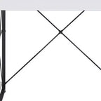 Bureau d'angle en L pour studio, blanc et noir, 1 personne
