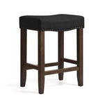 Subrtex 24 Tabourets de bar sans dossier Chaises de comptoir modernes Tabourets de cuisine en bois pour îlot central