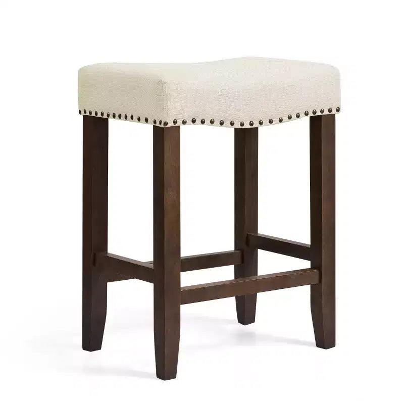 Subrtex 24 Tabourets de bar sans dossier Chaises de comptoir modernes Tabourets de cuisine en bois pour îlot central