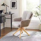 Chaise de bureau pivotante en tissu, multicolore, une place