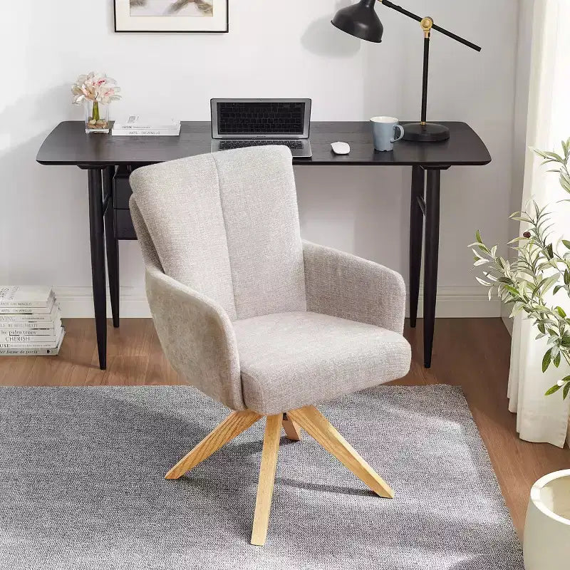 Chaise de bureau pivotante en tissu, multicolore, une place