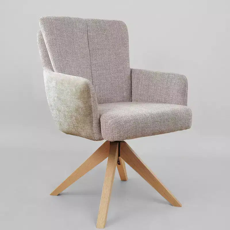 Chaise de bureau pivotante en tissu, multicolore, une place