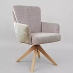 Chaise de bureau pivotante en tissu, multicolore, une place