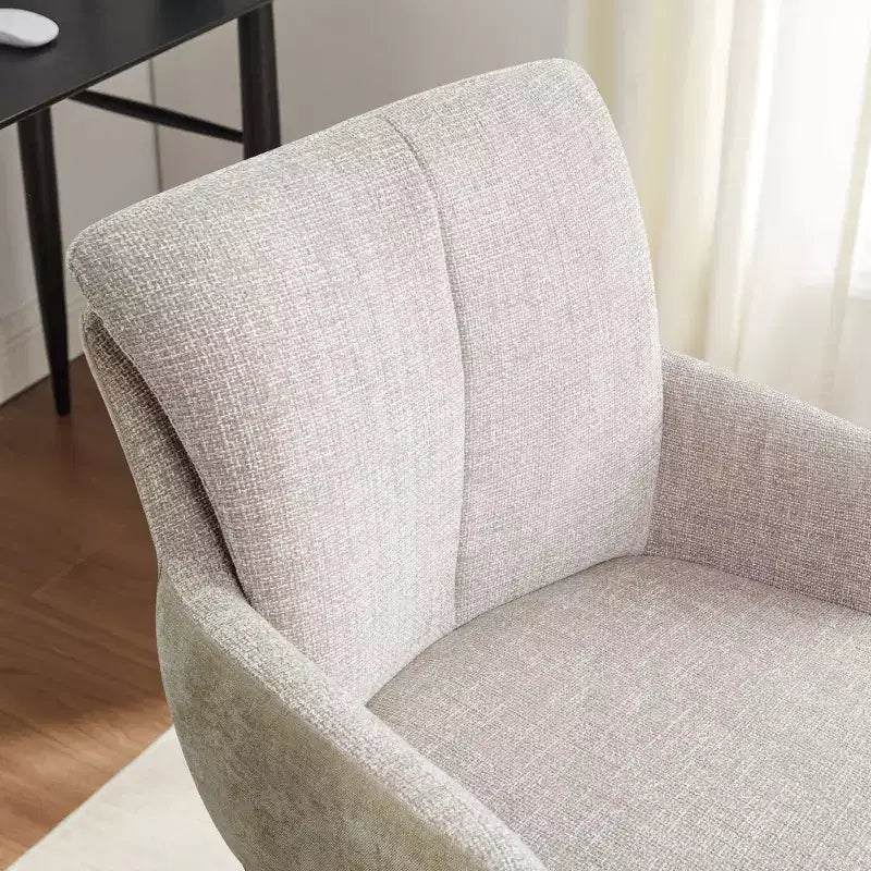 Chaise de bureau pivotante en tissu, multicolore, une place