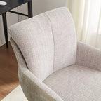 Chaise de bureau pivotante en tissu, multicolore, une place