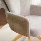 Chaise de bureau pivotante en tissu, multicolore, une place