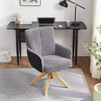 Chaise de bureau pivotante en tissu, multicolore, une place