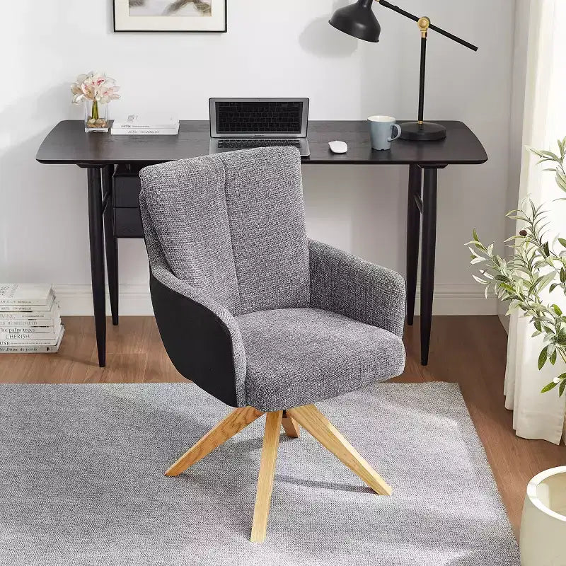 Chaise de bureau pivotante en tissu, multicolore, une place