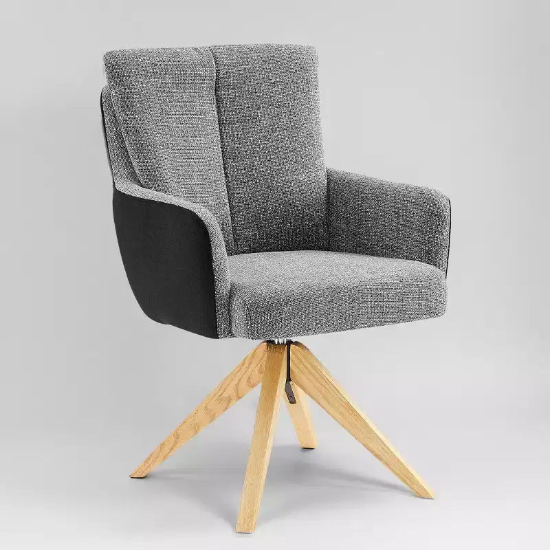 Chaise de bureau pivotante en tissu, multicolore, une place