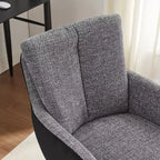 Chaise de bureau pivotante en tissu, multicolore, une place