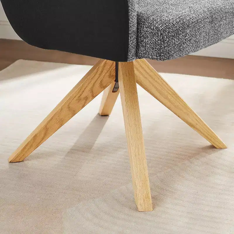 Chaise de bureau pivotante en tissu, multicolore, une place