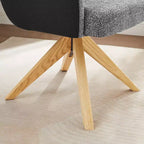 Chaise de bureau pivotante en tissu, multicolore, une place