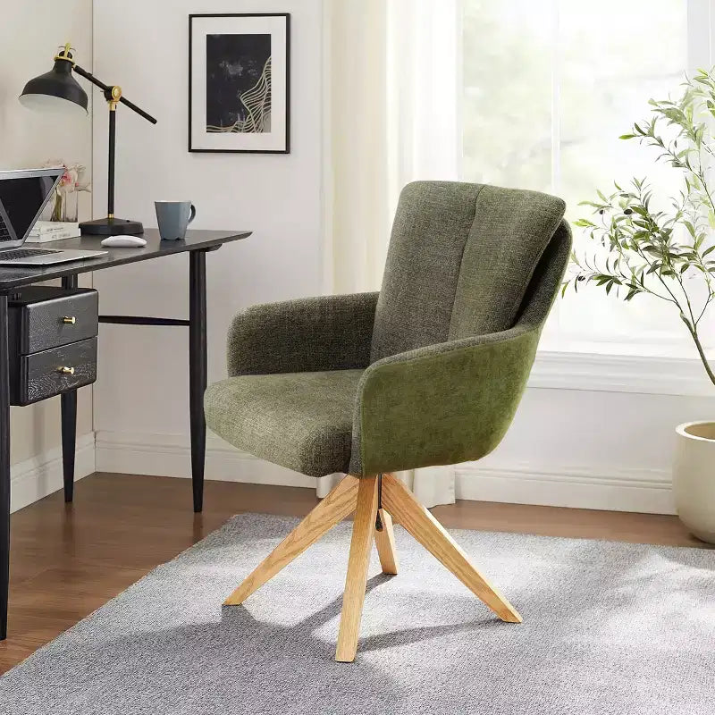 Chaise de bureau pivotante en tissu, multicolore, une place