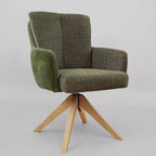 Chaise de bureau pivotante en tissu, multicolore, une place