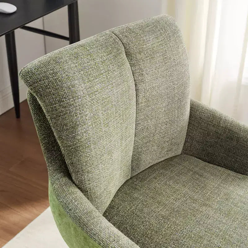 Chaise de bureau pivotante en tissu, multicolore, une place