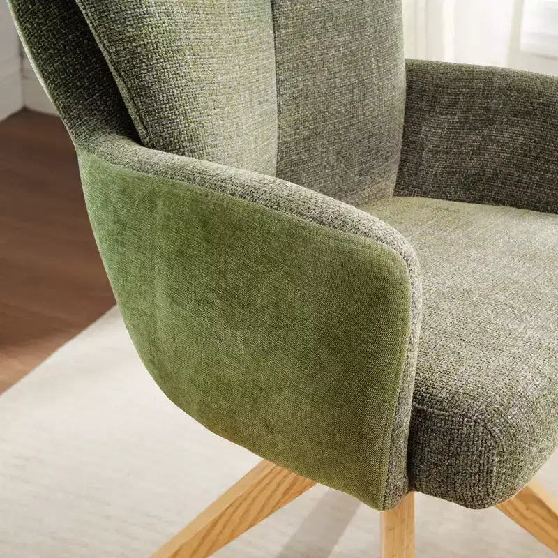 Chaise de bureau pivotante en tissu, multicolore, une place