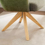 Chaise de bureau pivotante en tissu, multicolore, une place