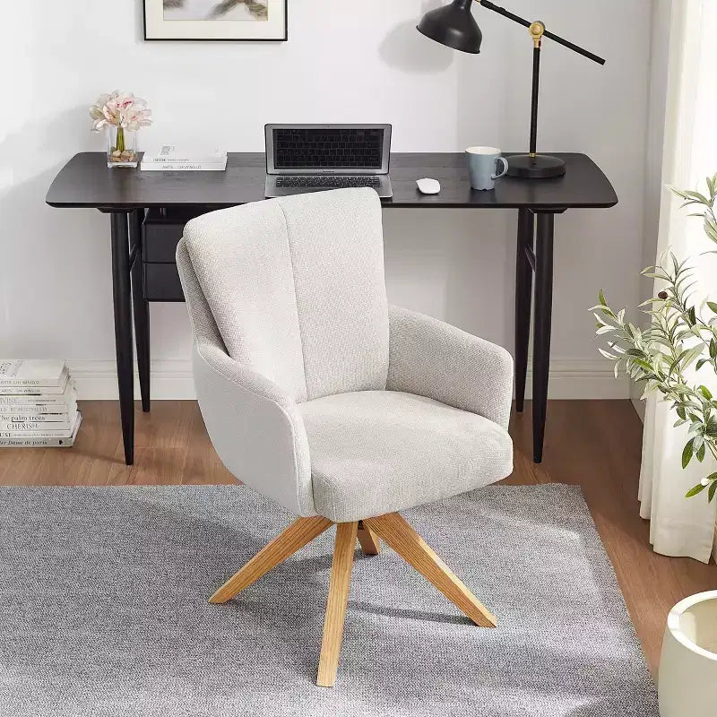 Chaise de bureau pivotante en tissu, multicolore, une place