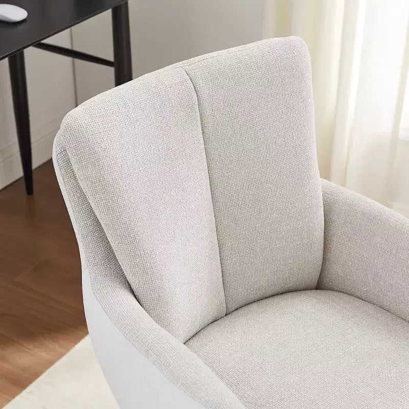 Chaise de bureau pivotante en tissu, multicolore, une place