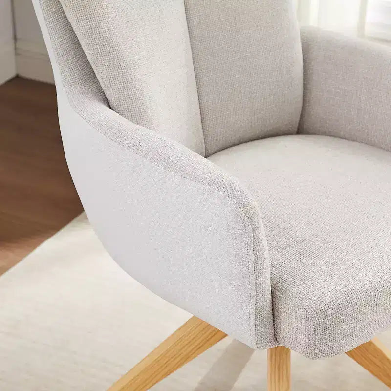 Chaise de bureau pivotante en tissu, multicolore, une place