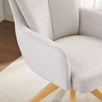 Chaise de bureau pivotante en tissu, multicolore, une place
