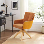 Chaise de bureau pivotante en tissu, multicolore, une place