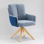 Chaise de bureau pivotante en tissu, multicolore, une place