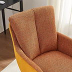 Chaise de bureau pivotante en tissu, multicolore, une place