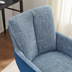 Chaise de bureau pivotante en tissu, multicolore, une place
