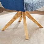 Chaise de bureau pivotante en tissu, multicolore, une place