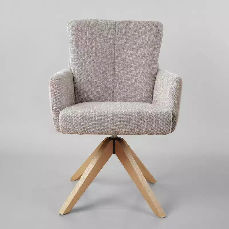 Chaise de bureau pivotante en tissu, multicolore, une place