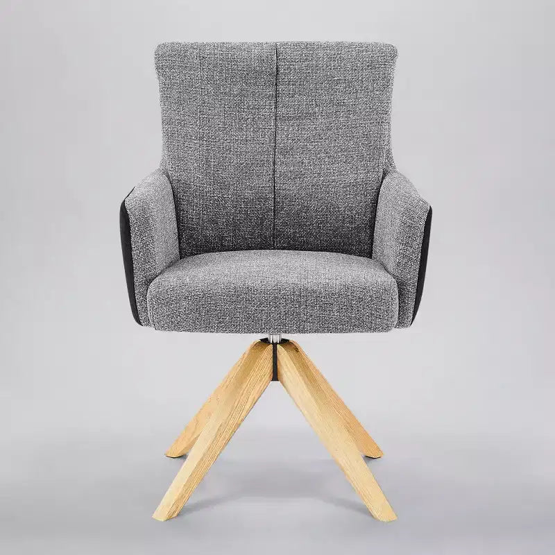 Chaise de bureau pivotante en tissu, multicolore, une place