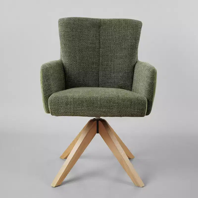Chaise de bureau pivotante en tissu, multicolore, une place
