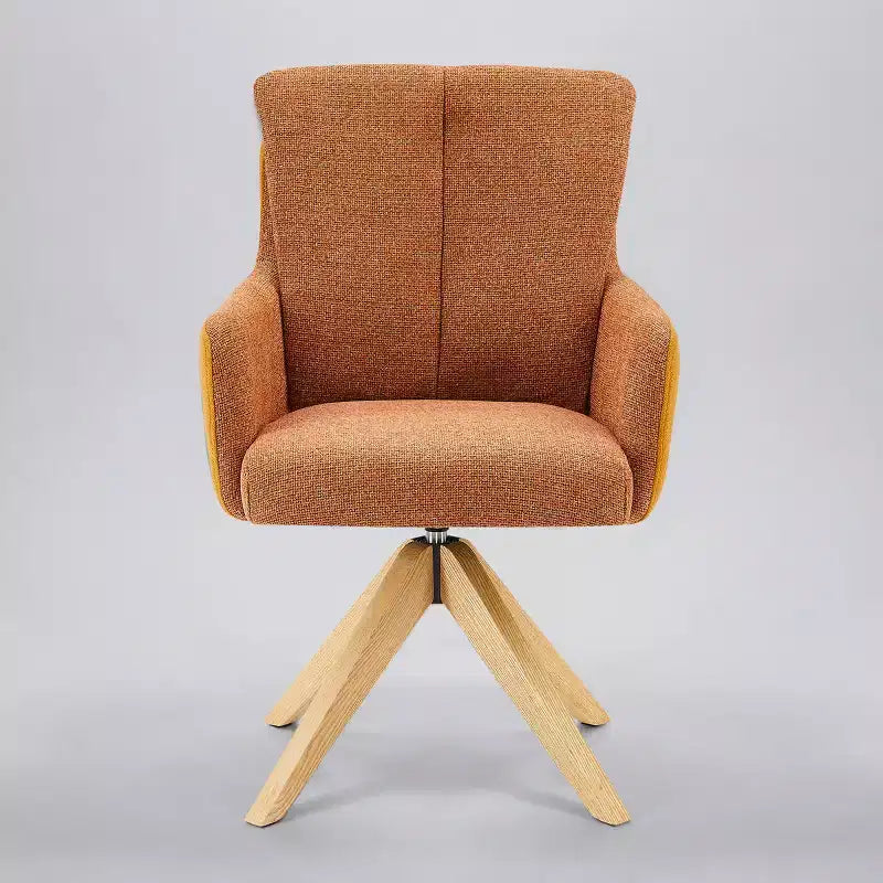 Chaise de bureau pivotante en tissu, multicolore, une place