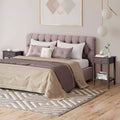 Table de chevet Karl Home 1 tiroir en MDF marron de 46 cm de large