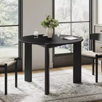 Table à manger ronde en bois massif de 42 po pour salle à manger