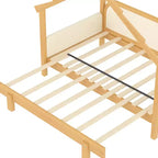Lit jumeau blanc avec rails rembourrés – Pour enfants et adolescents