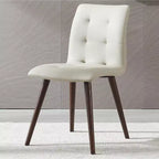 Chaise de salle à manger mi-siècle en similicuir gris, lot de 2