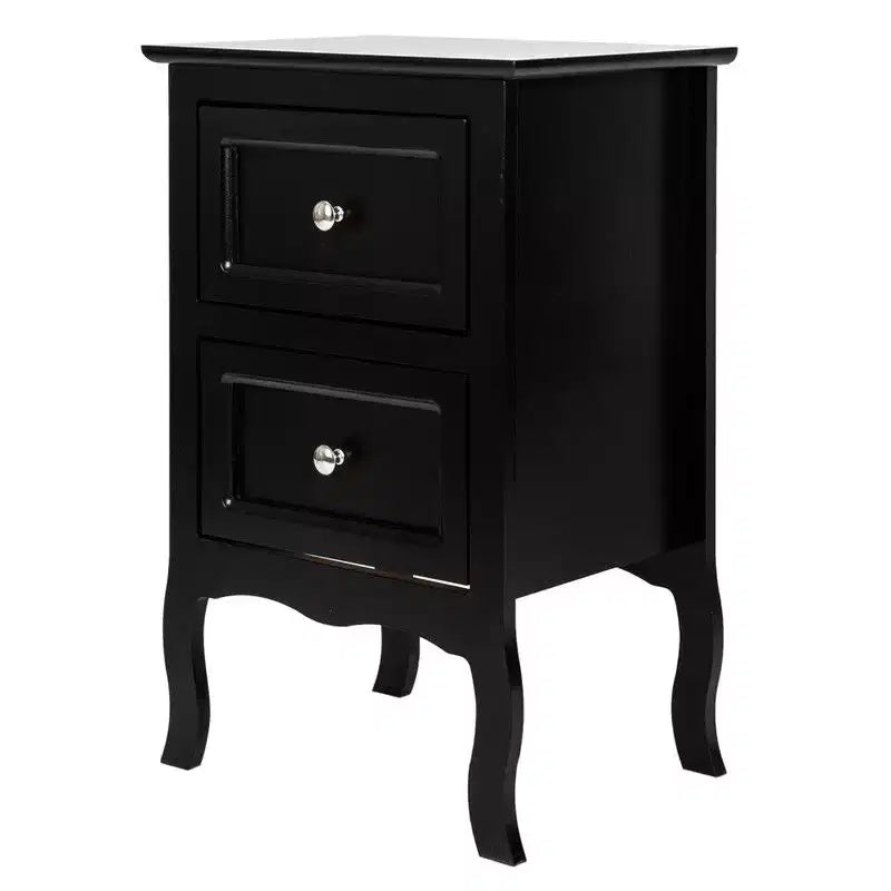 Table de chevet noire 1 pièce, simple