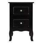 Table de chevet noire 1 pièce, simple