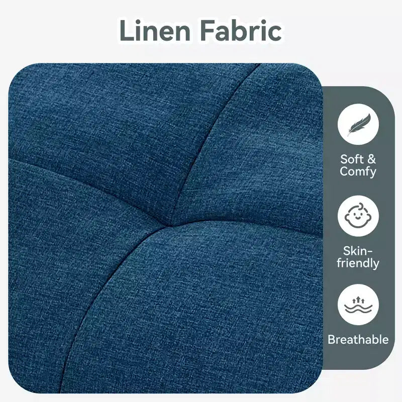 Canapé-lit futon convertible, similicuir, dossier et accoudoirs réglables, 2 places, bleu/marron/gris/noir/blanc