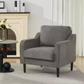 Fauteuil d'appoint du milieu du siècle en lin, une place
