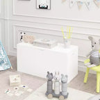 Coffre de rangement pour jouets pour enfants en bois naturel avec tiroir coulissant, utilisation par 1 enfant