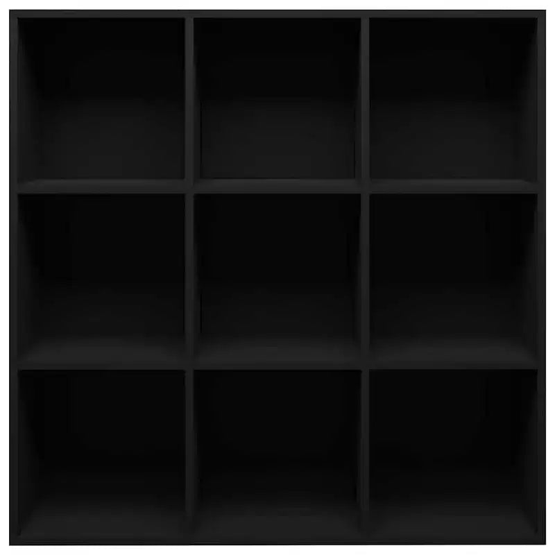 vidaXL Bibliothèque noire Bois d'ingénierie Bibliothèque moyenne Rectangulaire
