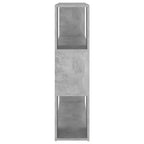 Bibliothèque-Séparateur de Pièce, Gris Béton, 1 Personne